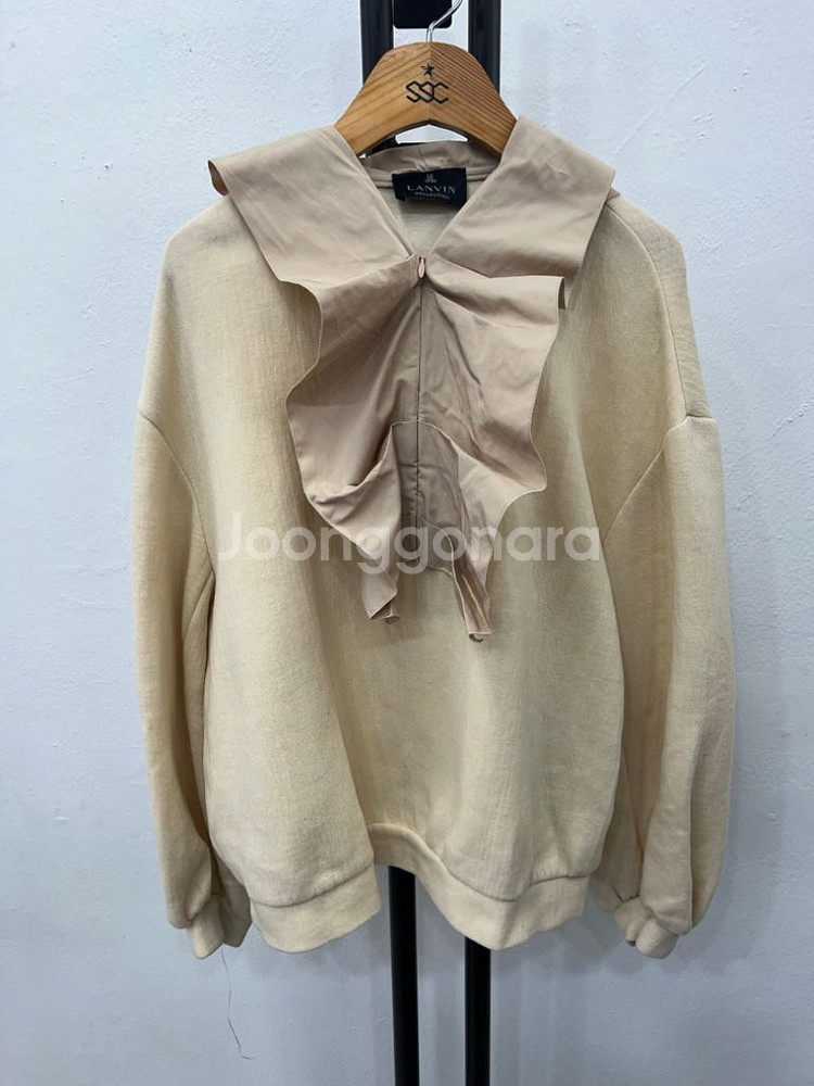 정품) 랑방 한섬 여성 후드 블라우스 88--0