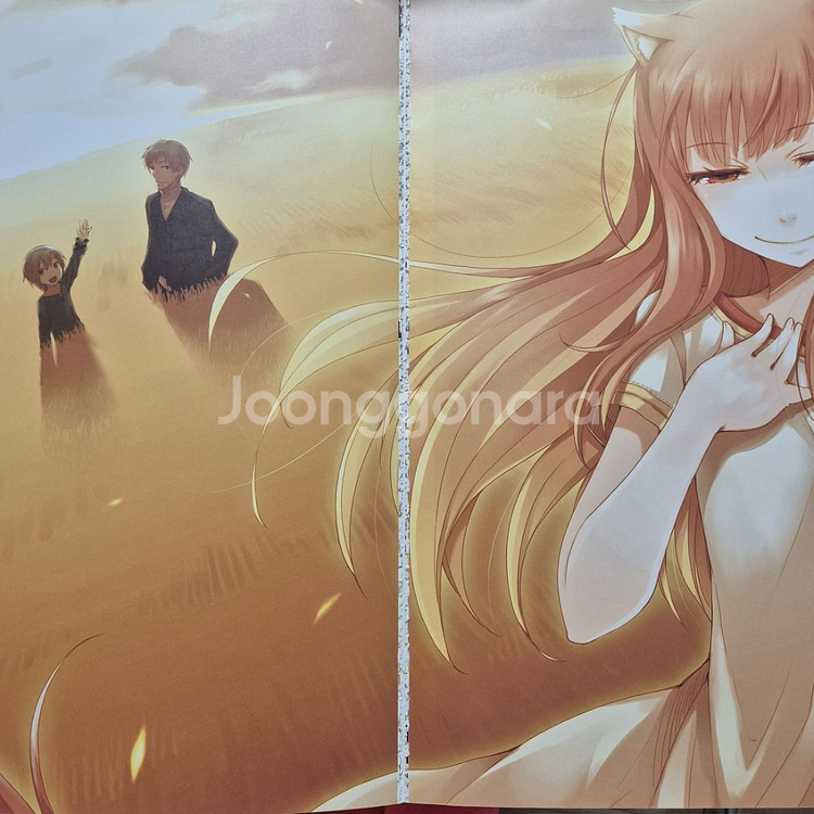 늑대와 향신료 일본판 일러스트북, 원화집--1