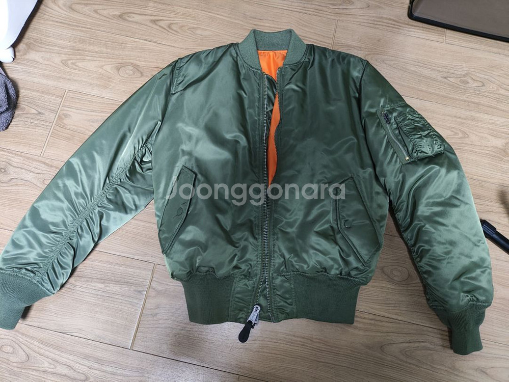 알파인더스트리 MA-1 세이지그린 M사이즈--1