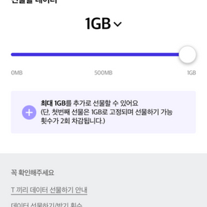 skt 데이터 1기가 1000원에 팝니다