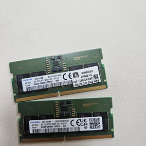 노트북램 삼성 ddr5 5600 8g 2장 팔아요