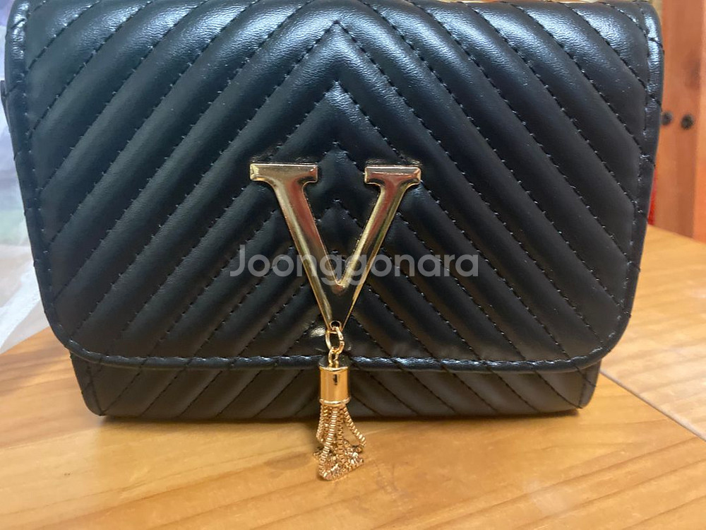 태슬 크로스백 숄더백 블랙--6