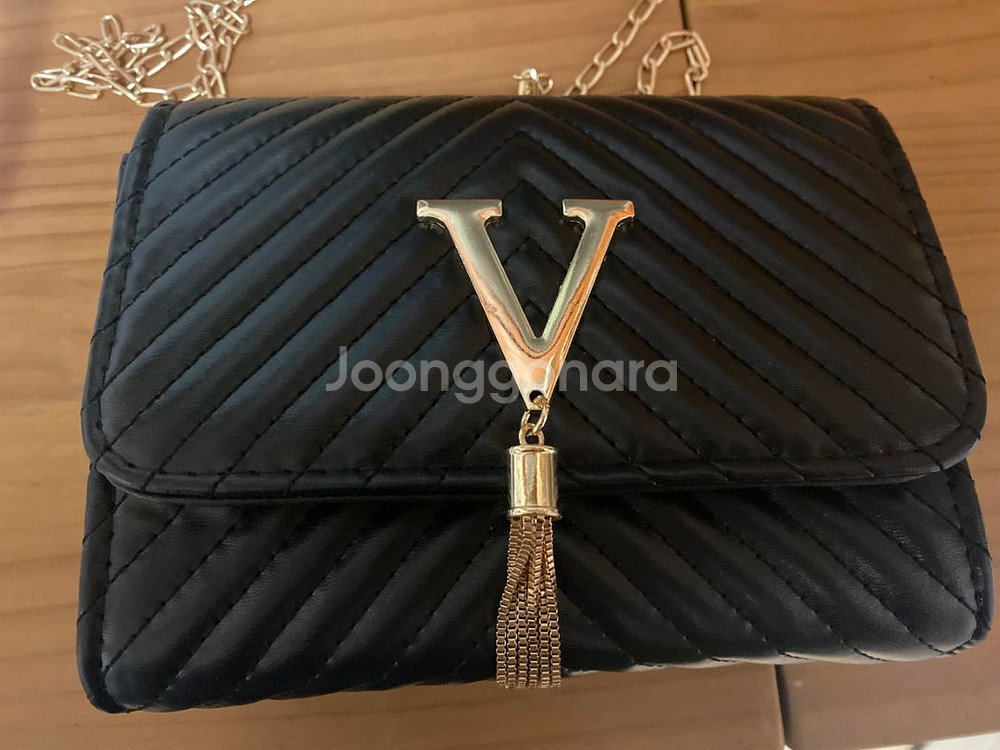 태슬 크로스백 숄더백 블랙--7