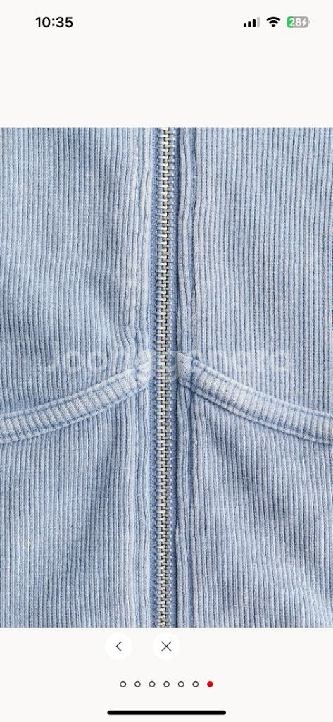 h&m 워시드 룩 집업 가디건--6