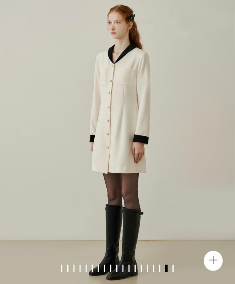 새상품무배 어다울 트위드 원피스 m사이즈 이미지