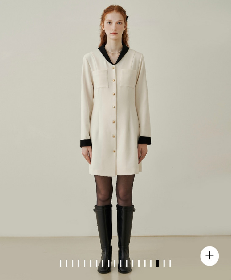 새상품무배 어다울 트위드 원피스 m사이즈 이미지