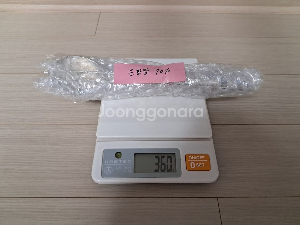 순은 70% 만든 은수저 4벌세트 분양합니다.--7