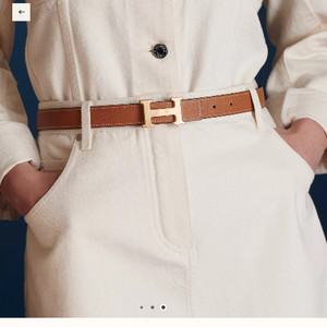 새상품 에르메스 미니H 양면 벨트 24mm 70사이즈