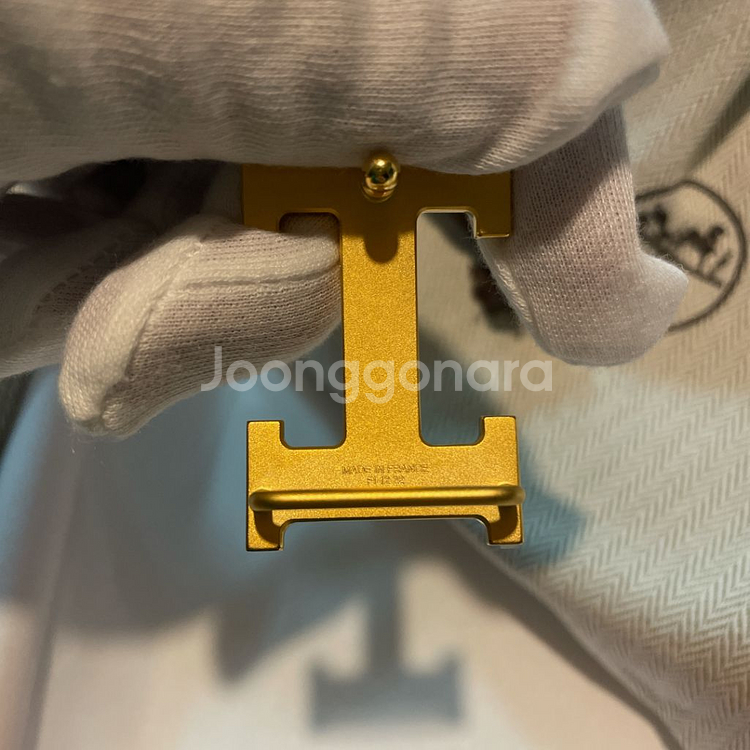 새상품 에르메스 미니H 양면 벨트 24mm 70사이즈--5