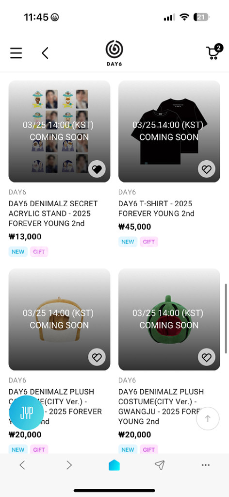 데이식스 JYP SHOP온라인 대 구--2