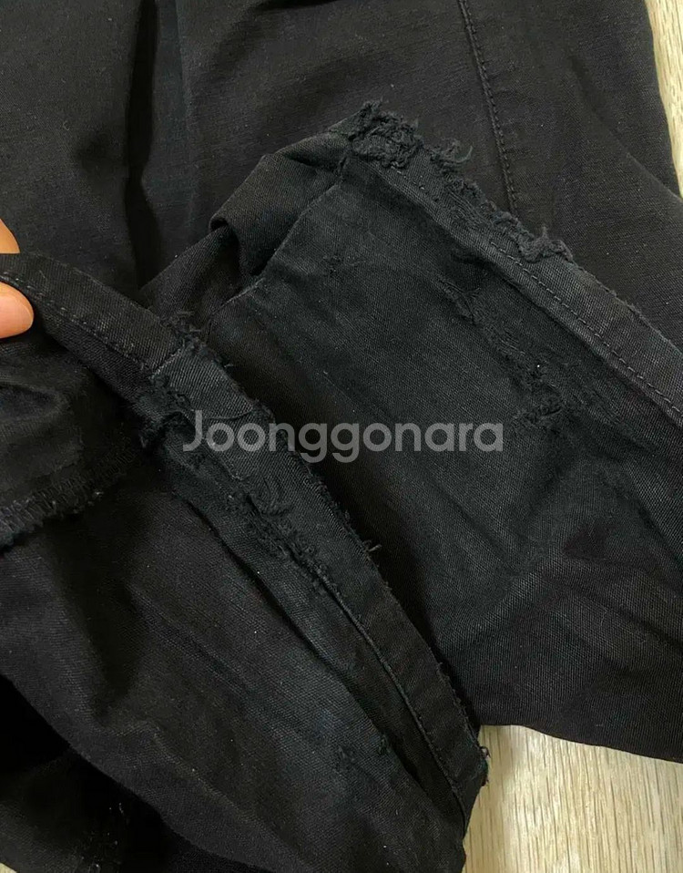 Loading ootj 벨 포켓 카고팬츠 블랙 s--4