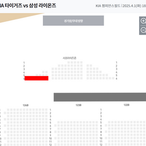 기아vs삼성 4/1일 3루 서프라이즈 3연석