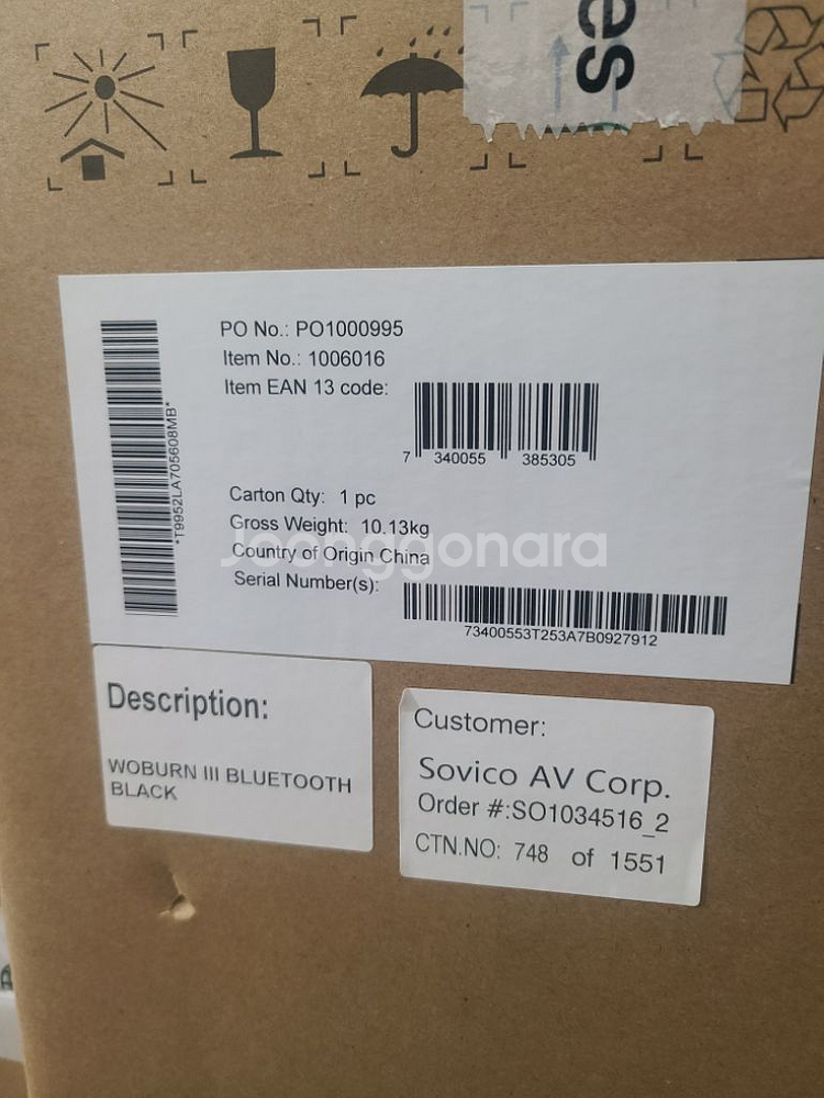 마샬 워번3 /블랙 미개봉 새상품--0