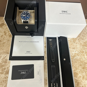 IWC 파일럿 워치 크로노그래프 43mm 청판