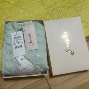 새상품) 아가방 90 상하세트