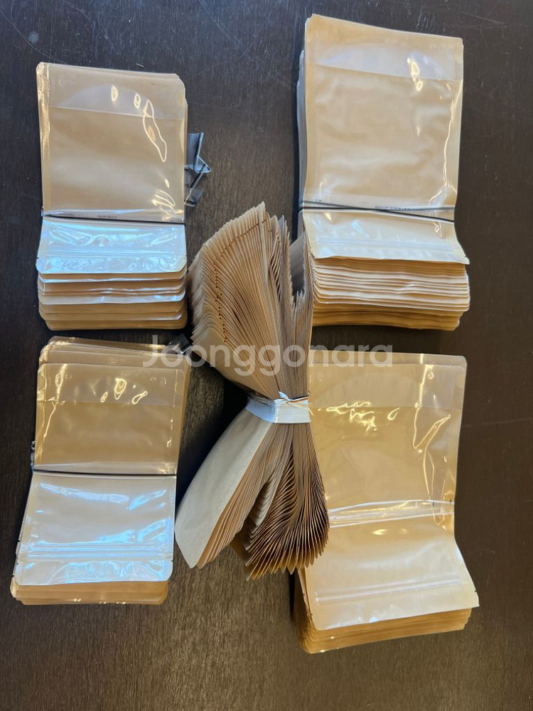 크라프트 지퍼백 원두봉투 음식소분--1