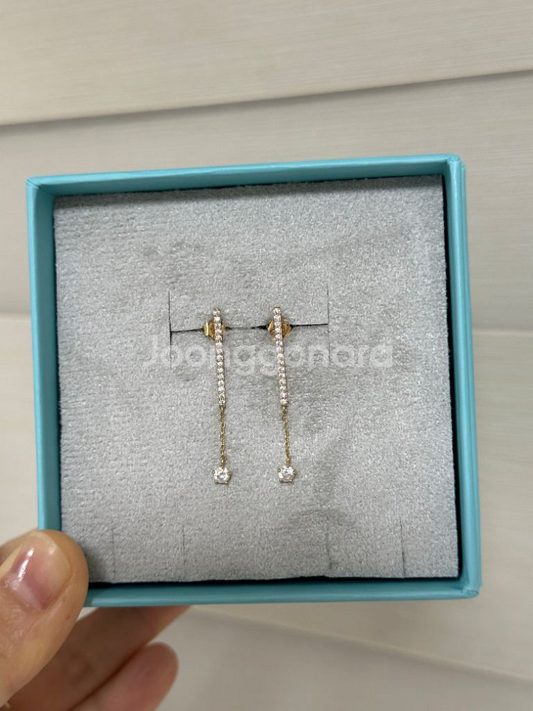 14k 미니골드 드롭 귀걸이 정유미 귀걸이--0