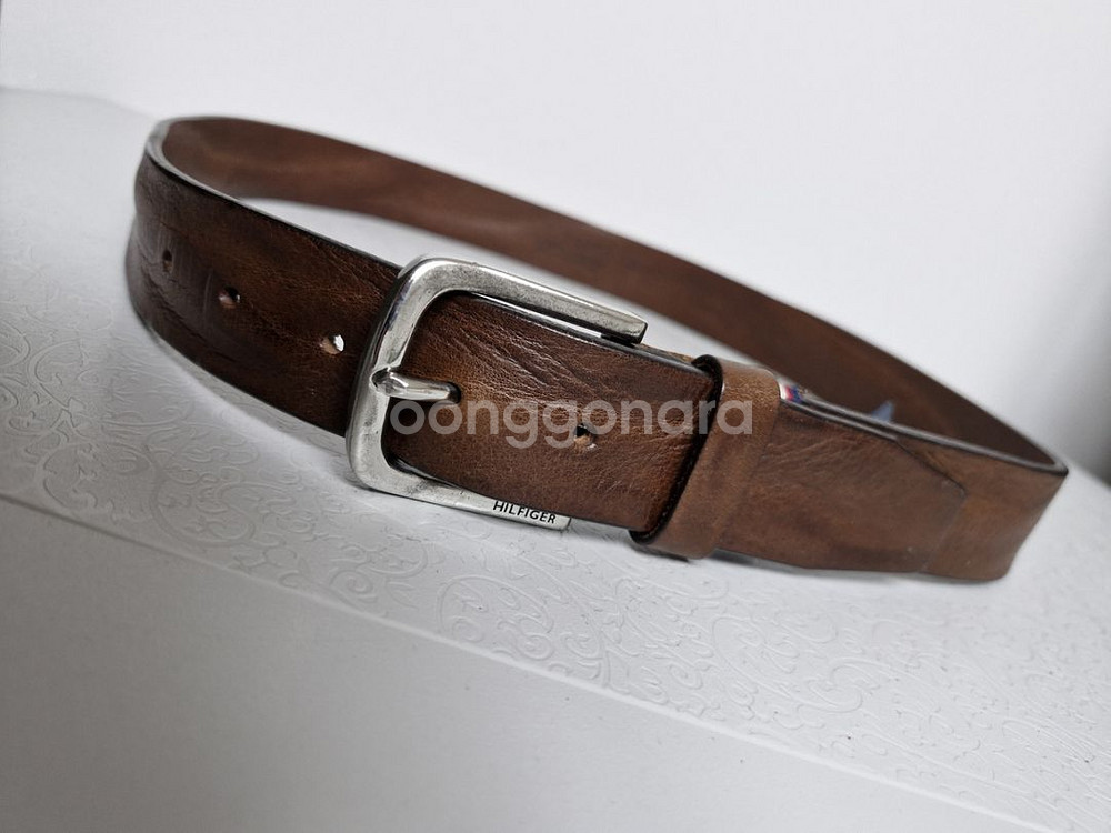 TOMMY HILFIGER 완전 통가죽벨트 정품--1