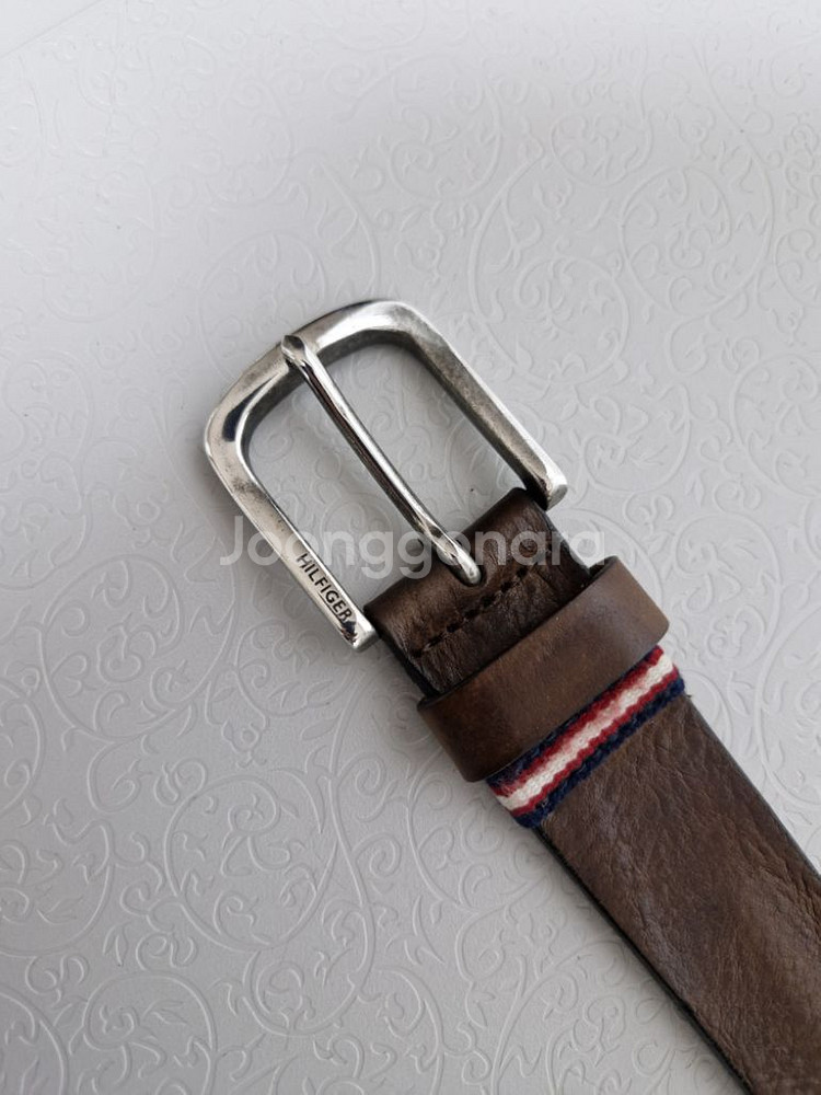 TOMMY HILFIGER 완전 통가죽벨트 정품--2