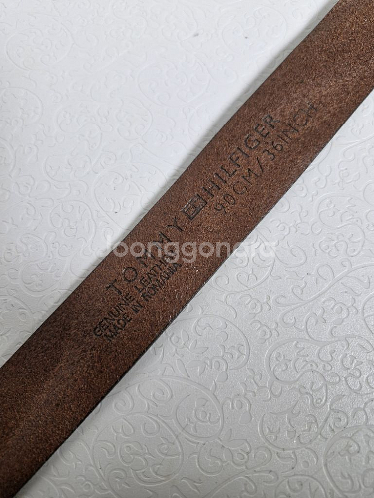 TOMMY HILFIGER 완전 통가죽벨트 정품--5