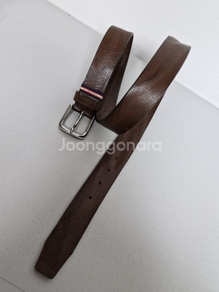 TOMMY HILFIGER 완전 통가죽벨트 정품--7