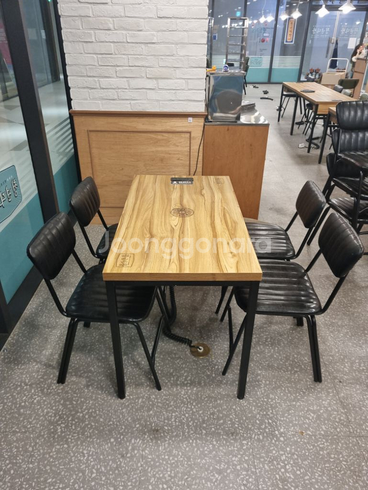 식당 인덕션4인 테이블 의자세트--7