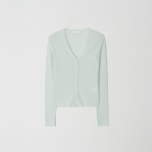 리즈 leeds 클라우드 알파카 니트 가디건 민트