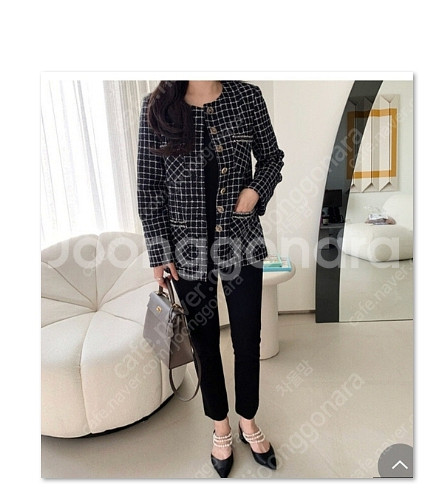 르꼬르망 트위드 자켓 m 사이즈 사이즈 m 프리--0