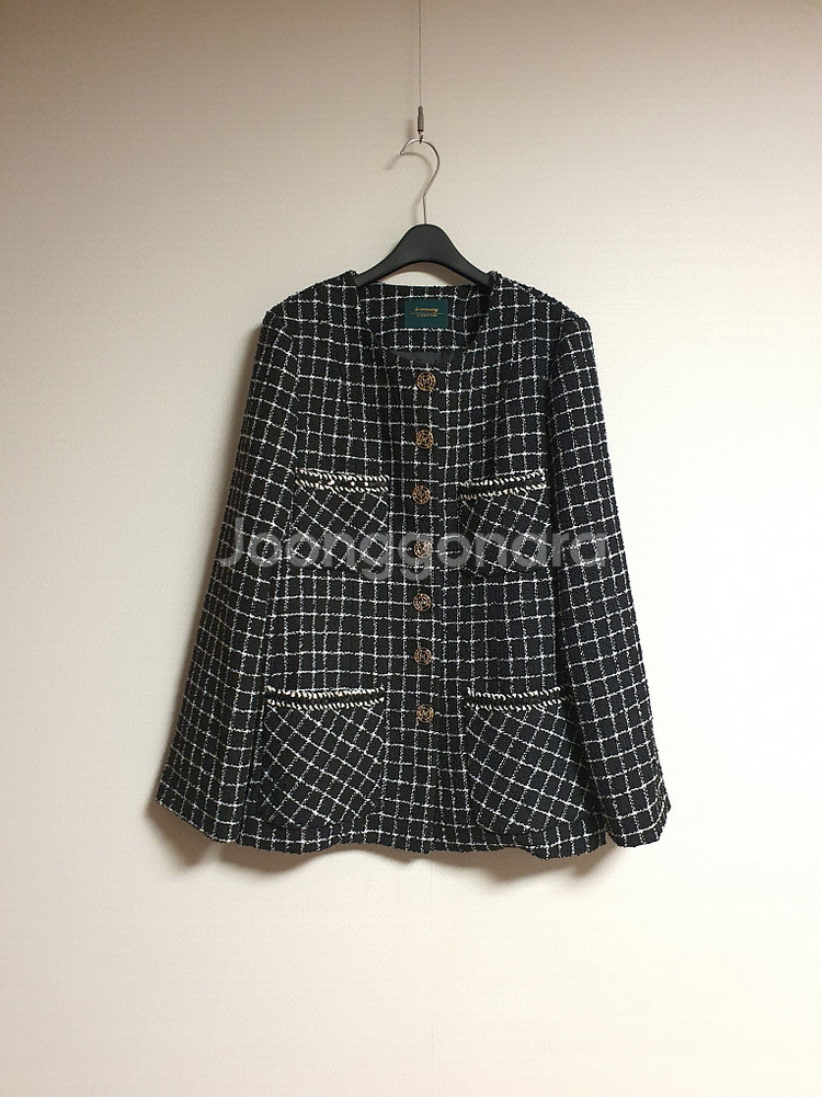 르꼬르망 트위드 자켓 m 사이즈 사이즈 m 프리--1