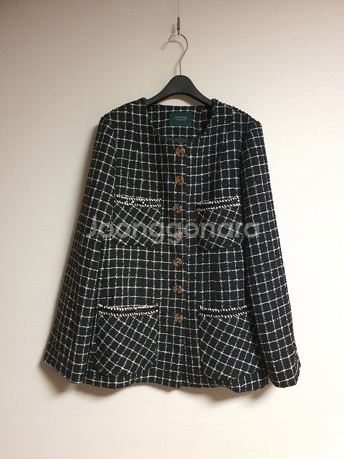 르꼬르망 트위드 자켓 m 사이즈 사이즈 m 프리--2
