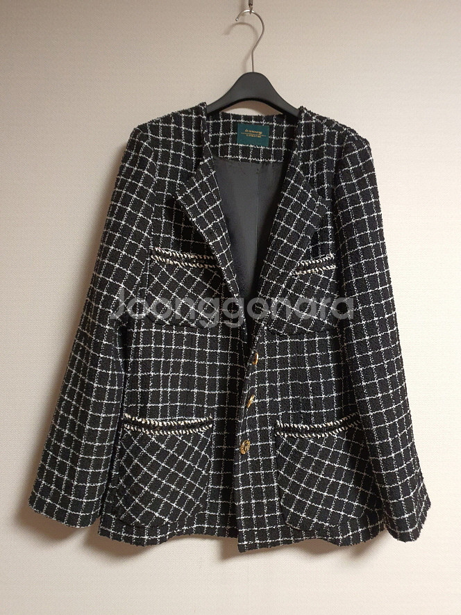 르꼬르망 트위드 자켓 m 사이즈 사이즈 m 프리--3