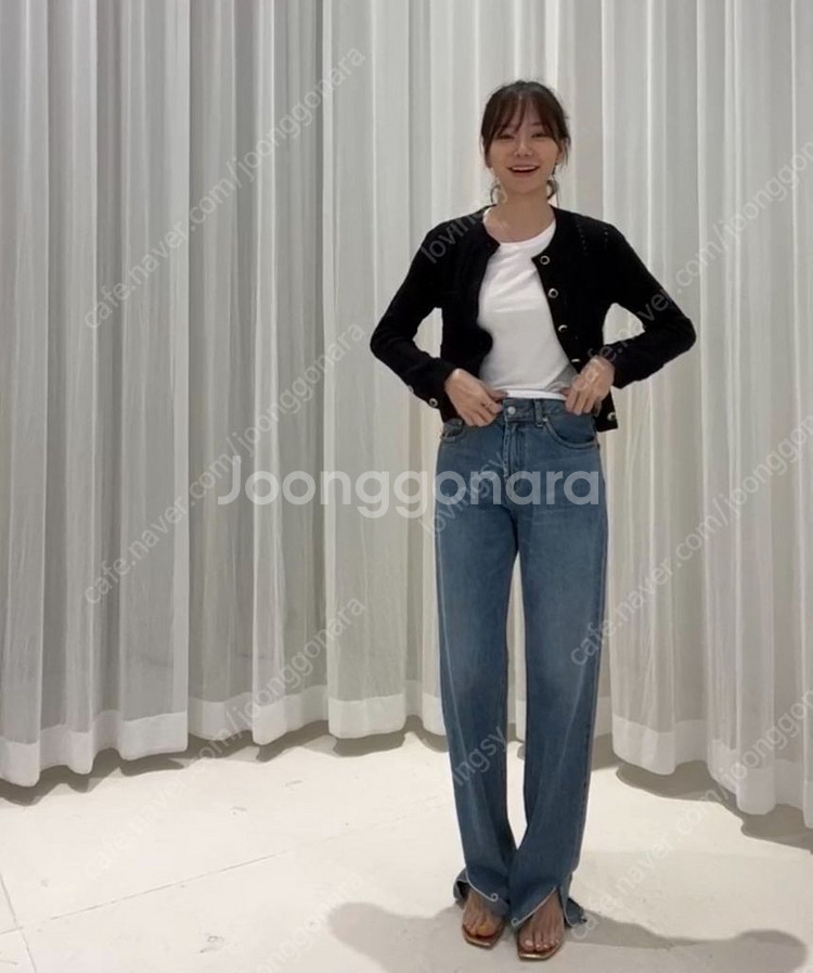 R2W Lolea Slit denim / mid blu--1