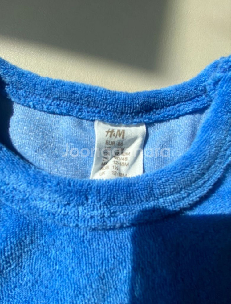 h&m 에이치엔엠 테리 반팔 유아셋업 3벌 판매해요.--7