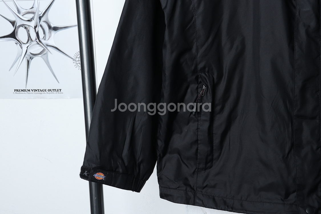 (XL) 디키즈 집업 바람막이 점퍼자켓 블랙 올드스쿨--3