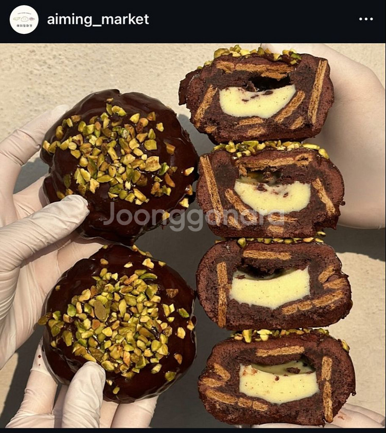 에이밍마켓 딸기맥플러리떠먹산도,얼룩밍브레,레드벨벳빼--3