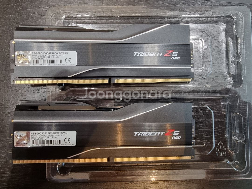 램 지스킬-DDR5/6000/CL-30/32G 팝니다.--4