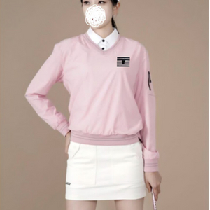 지포어 우먼 25SS 펀칭 V시보리 티셔츠