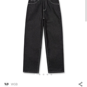 WGB 데님 팬츠 블랙