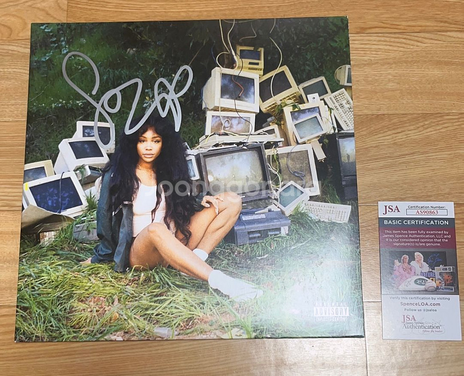 SZA Ctrl LP 친필 싸인반 팝니다--0