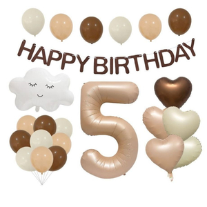 생일 풍선 5 숫자풍선