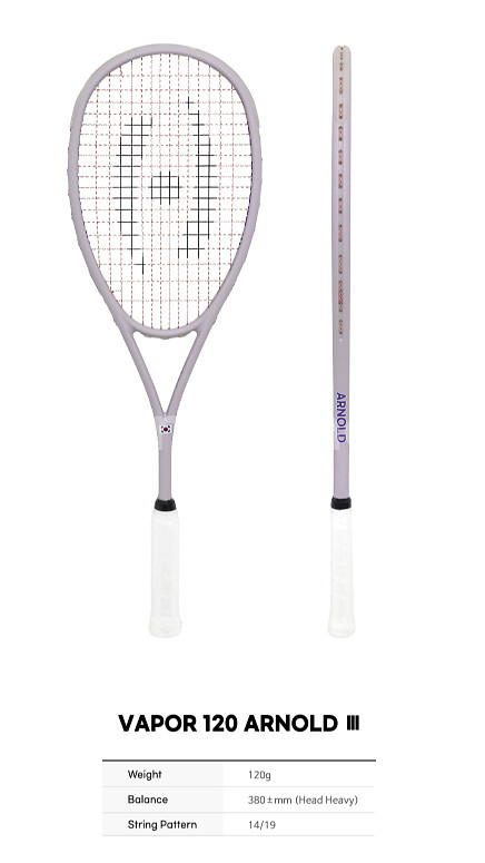 헤로우 스쿼시라켓 베이퍼 아놀드3--0