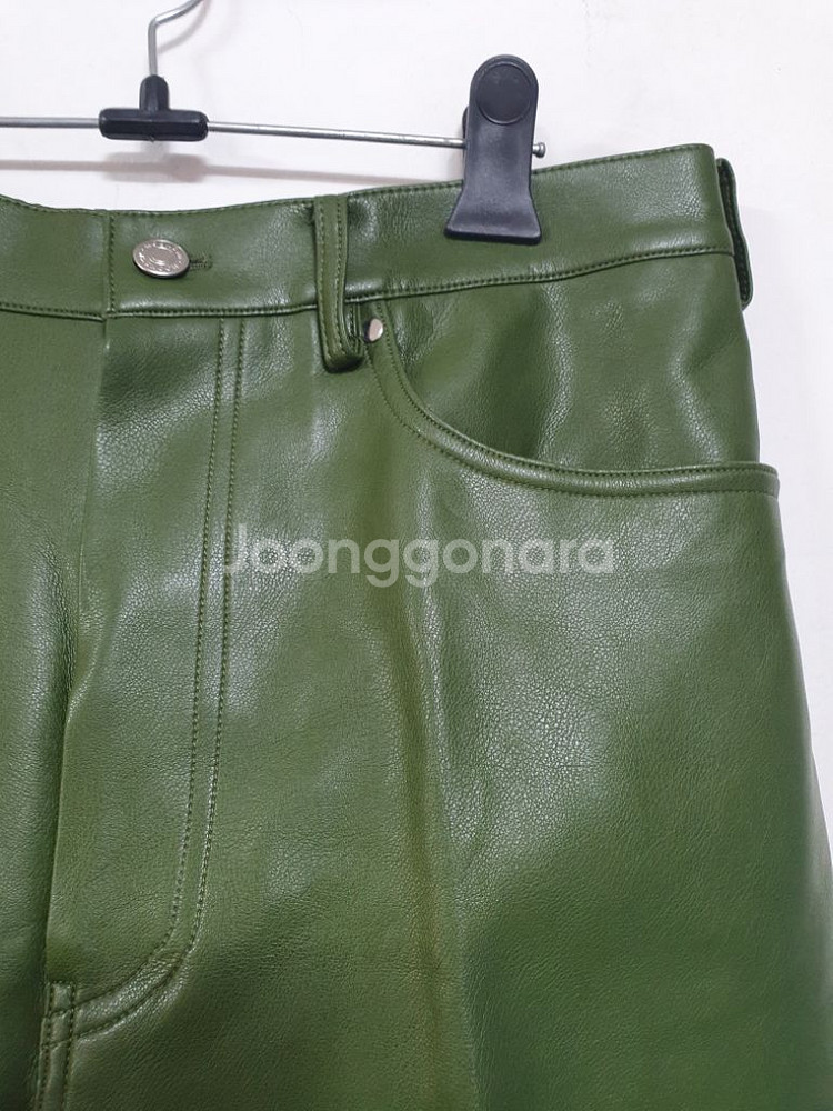 특가새)N5064 moonsun 인조 가죽 바지.와이드--3