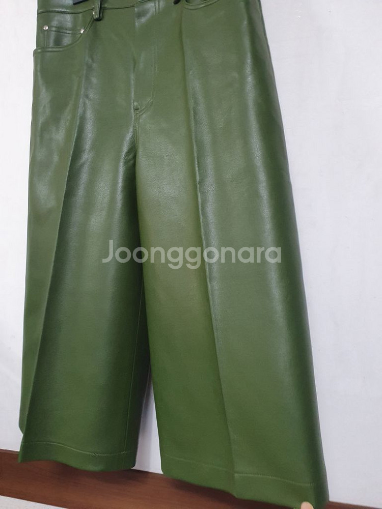 특가새)N5064 moonsun 인조 가죽 바지.와이드--5