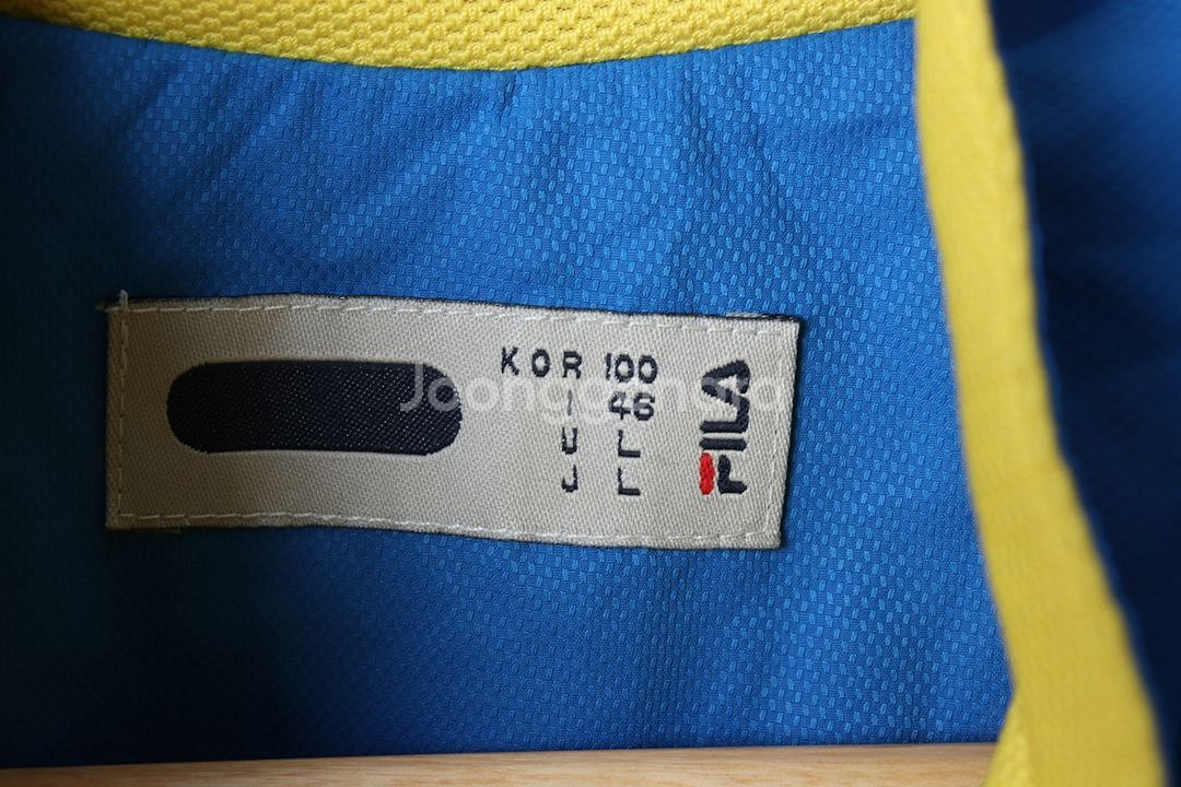 (L) 휠라 집업 바람막이 점퍼자켓 블루 올드스쿨--5
