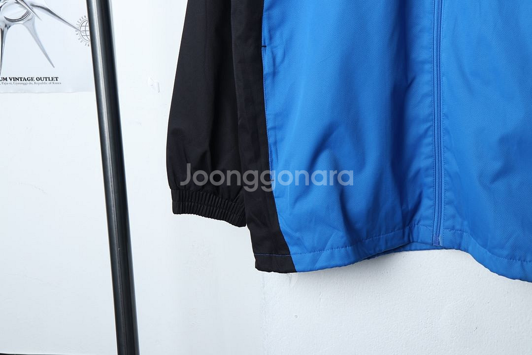 (L) 휠라 집업 바람막이 점퍼자켓 블루 올드스쿨--3