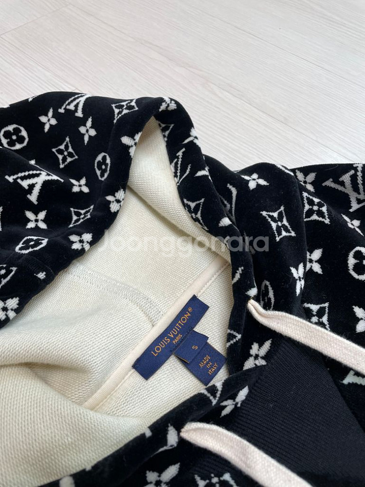 루이비통 모노그램 타월링 후드s, 트랙팬츠xs--1