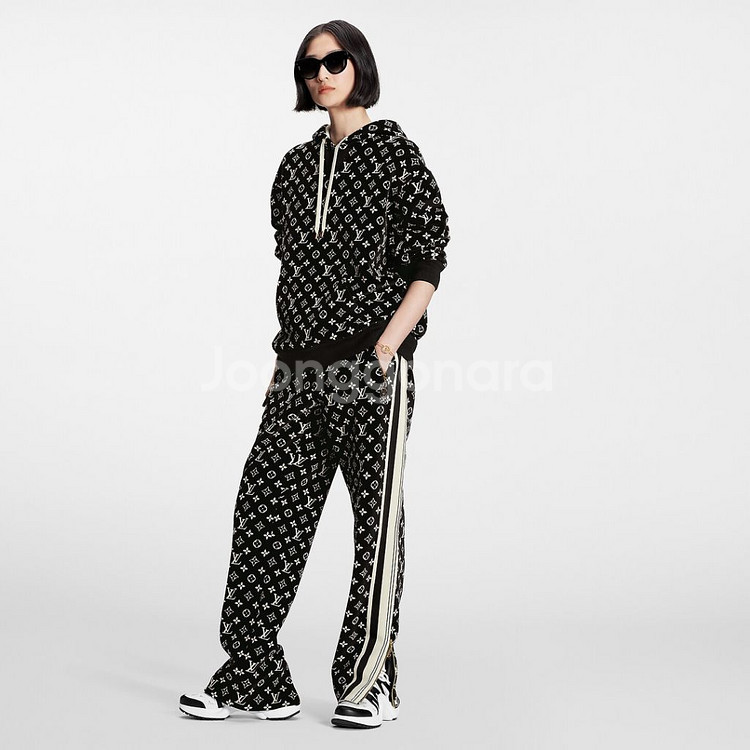 루이비통 모노그램 타월링 후드s, 트랙팬츠xs--8