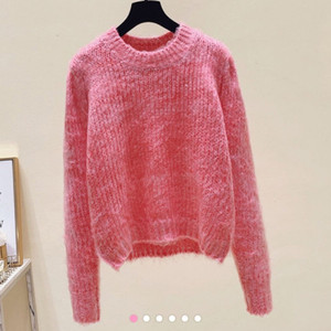 새상품 파티수 핑크니트