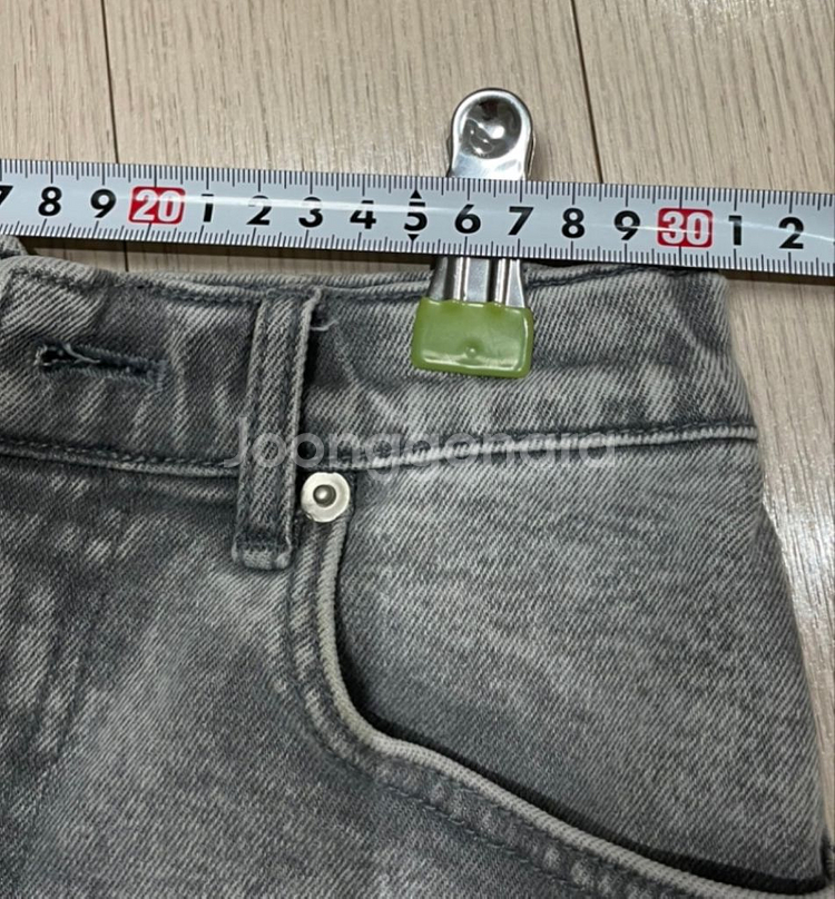 페일제이드 흑청 데님 치마--1