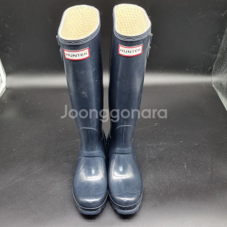 헌터 레인부츠 롱네이비 230--1